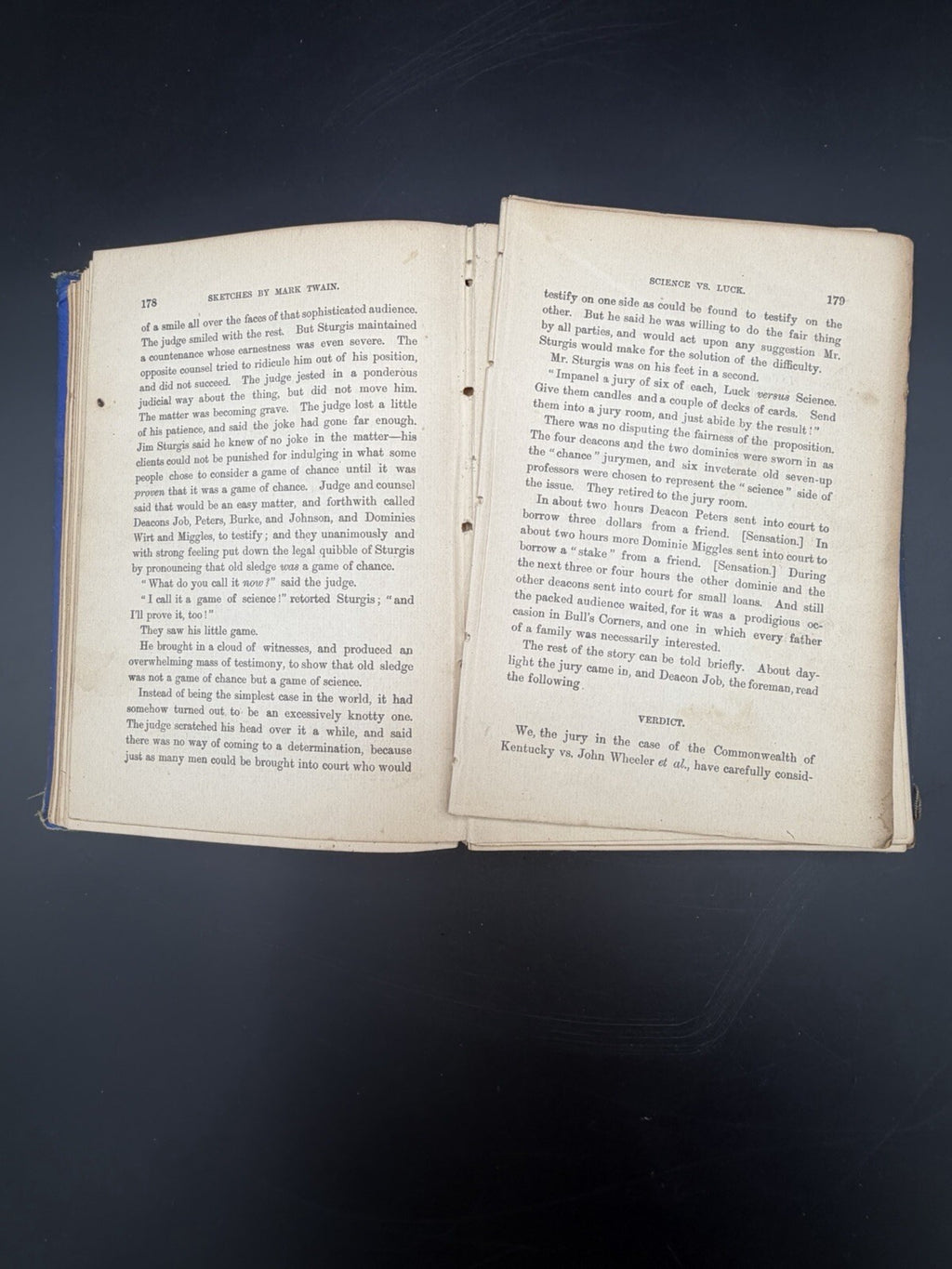 Antique 1879 Sketches By Mark Twain First Published In Complete Form Edition