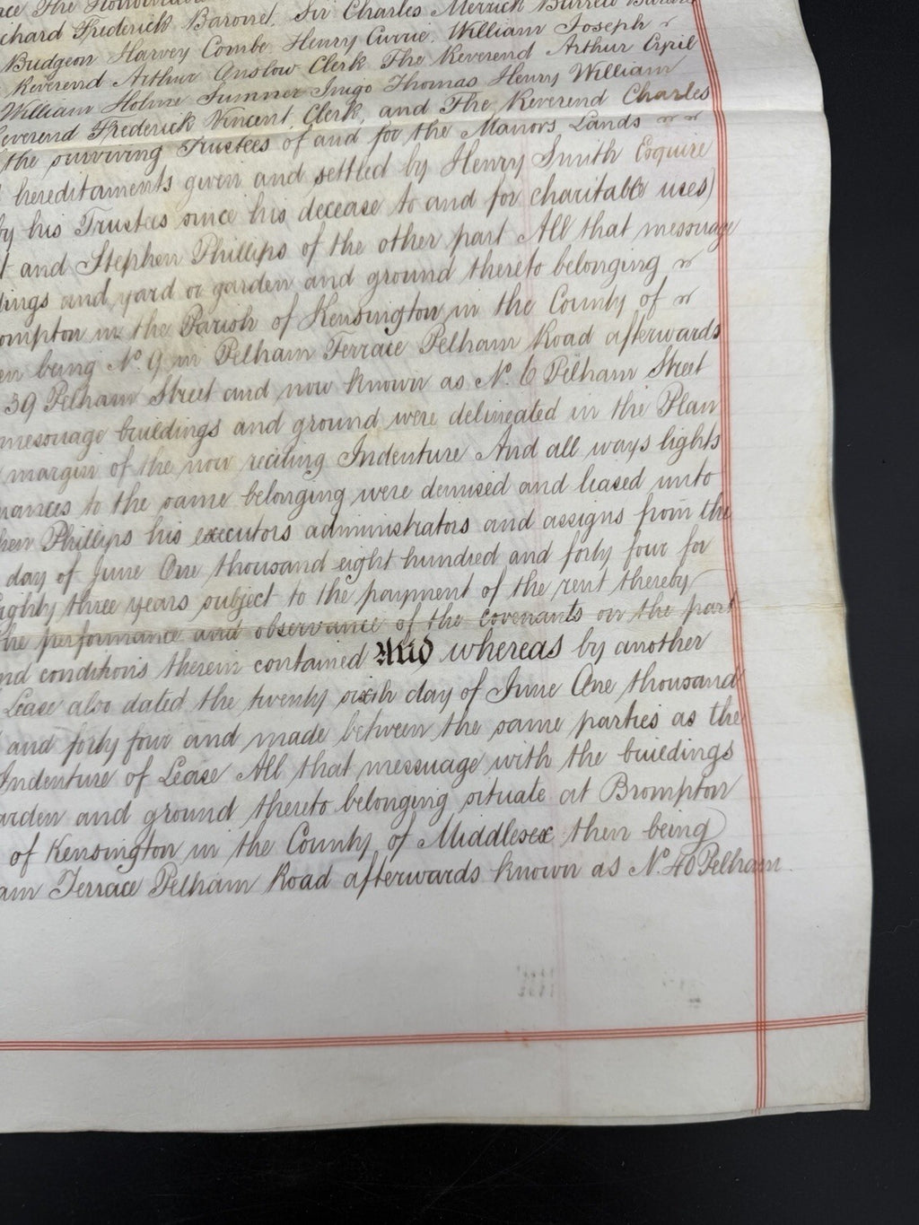 1904 Antique Deed: Kensington, London Property Assignment (Phillips/Freyberg)