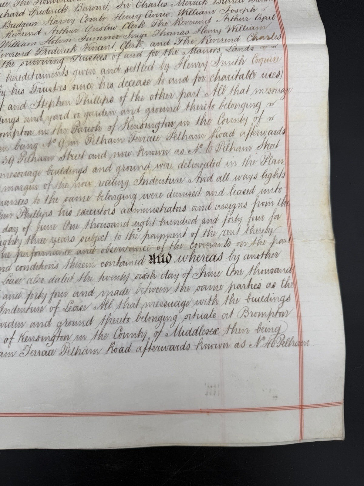 1904 Antique Deed: Kensington, London Property Assignment (Phillips/Freyberg)