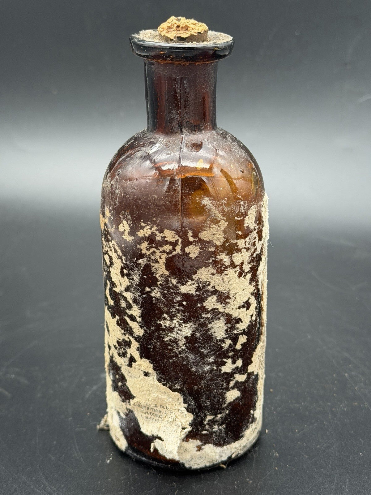 Antique Bovinine Medicine Bottle The Bovinine Co. Chicago New York London
