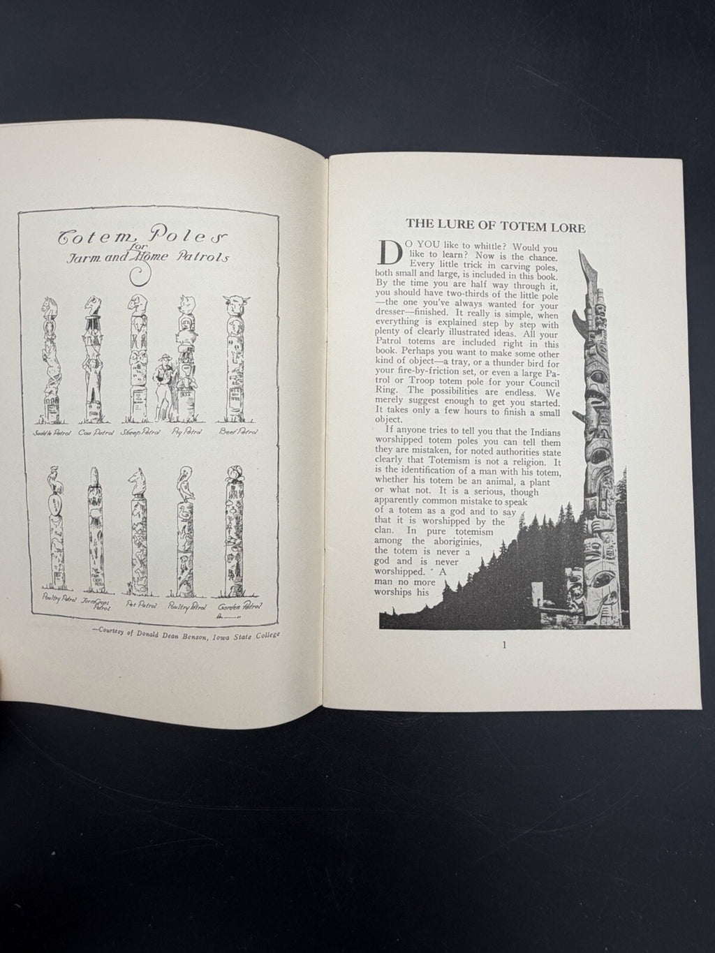 1930 Boy Scouts of America Service Library: Totem Poles (No. 3196)