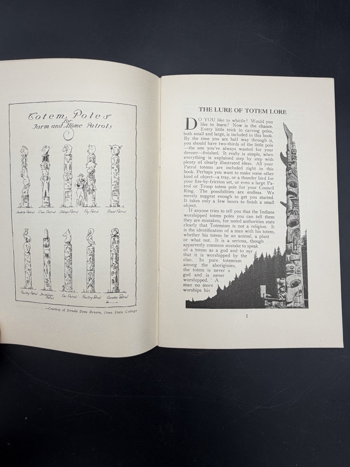 1930 Boy Scouts of America Service Library: Totem Poles (No. 3196)