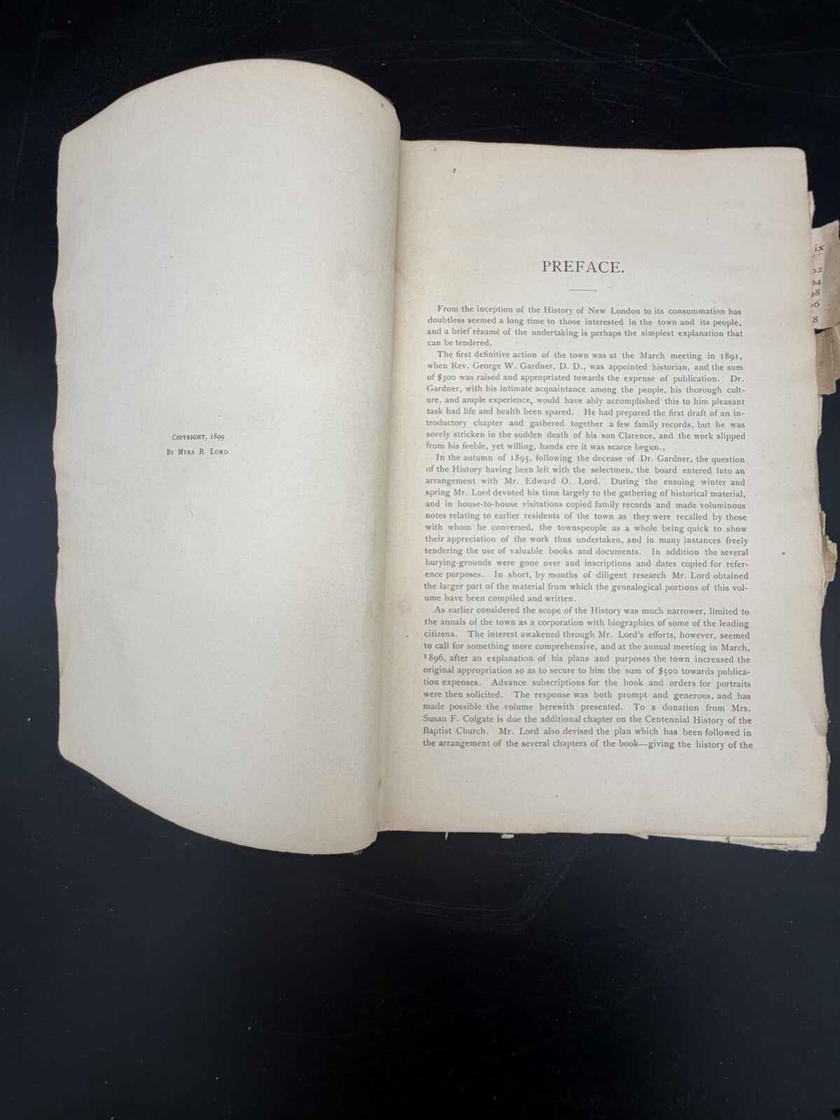 Antique Book, A History of the Town of New London NH 1779-1899 Local History Genealogy
