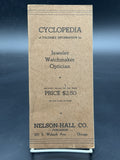 Vintage 1940 Cyclopedia for Jeweler Watchmaker Optician Nelson-Hall Co. Booklet