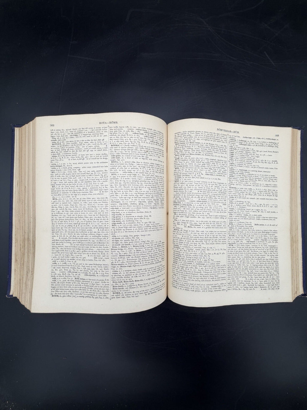 Cleasby & Vigfusson ICELANDIC-ENGLISH DICTIONARY - 1874 1st edn w/ 1876 appendix
