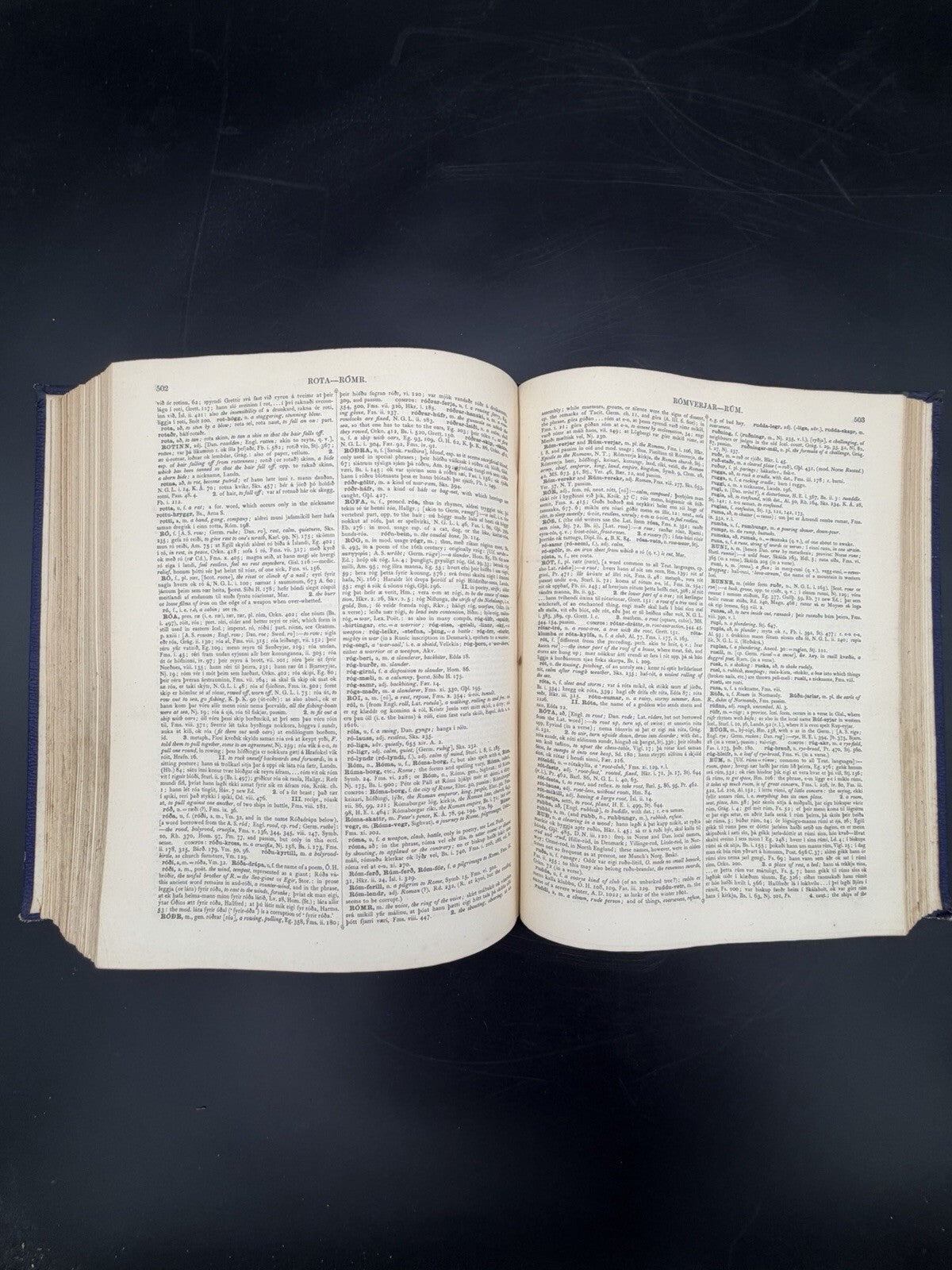 Cleasby & Vigfusson ICELANDIC-ENGLISH DICTIONARY - 1874 1st edn w/ 1876 appendix