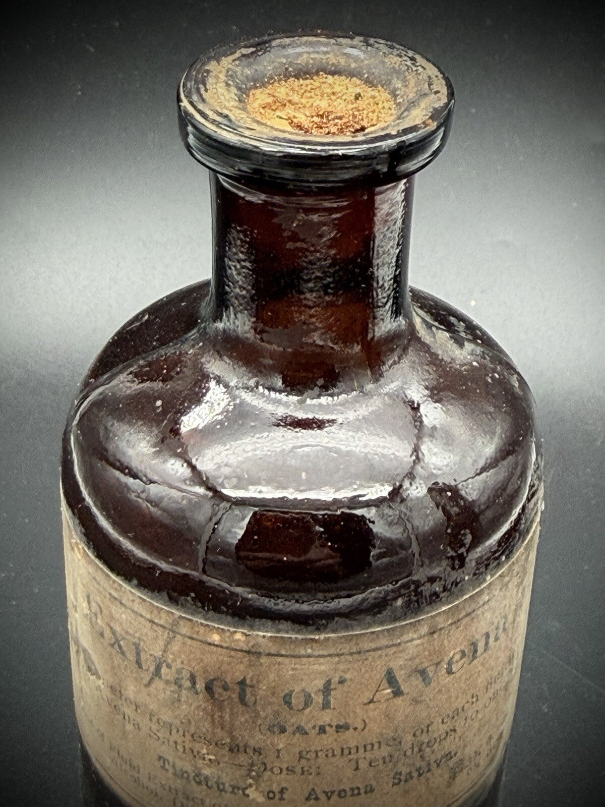 Antique Sharp & Dohme Avena Sativa Medicine Bottle Baltimore Apothecary