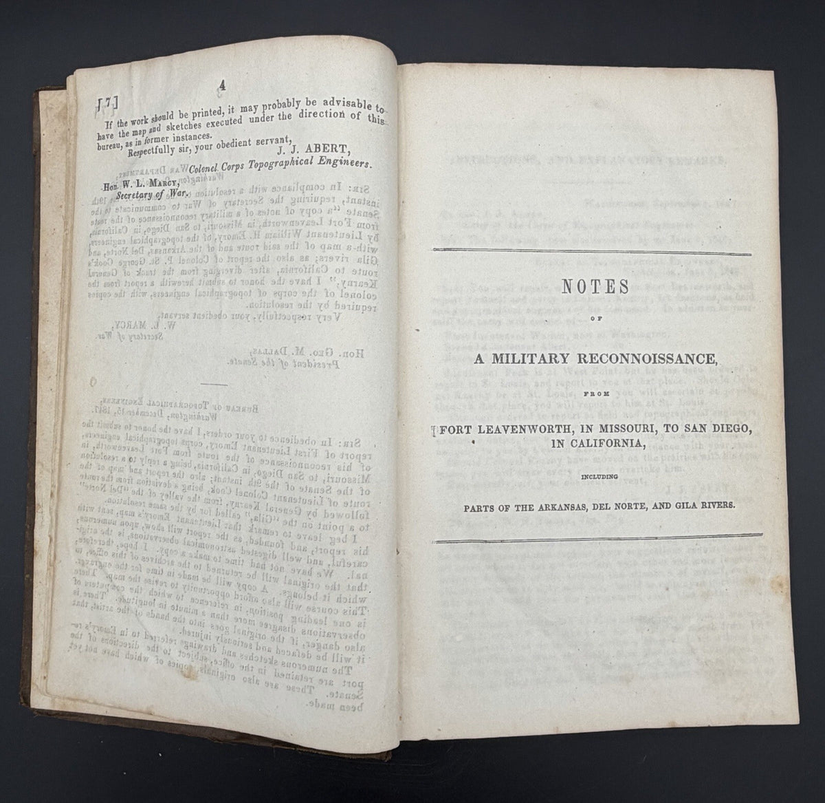 1848 Notes of a Military Reconnoissance to San Diego W. H. Emory US West History