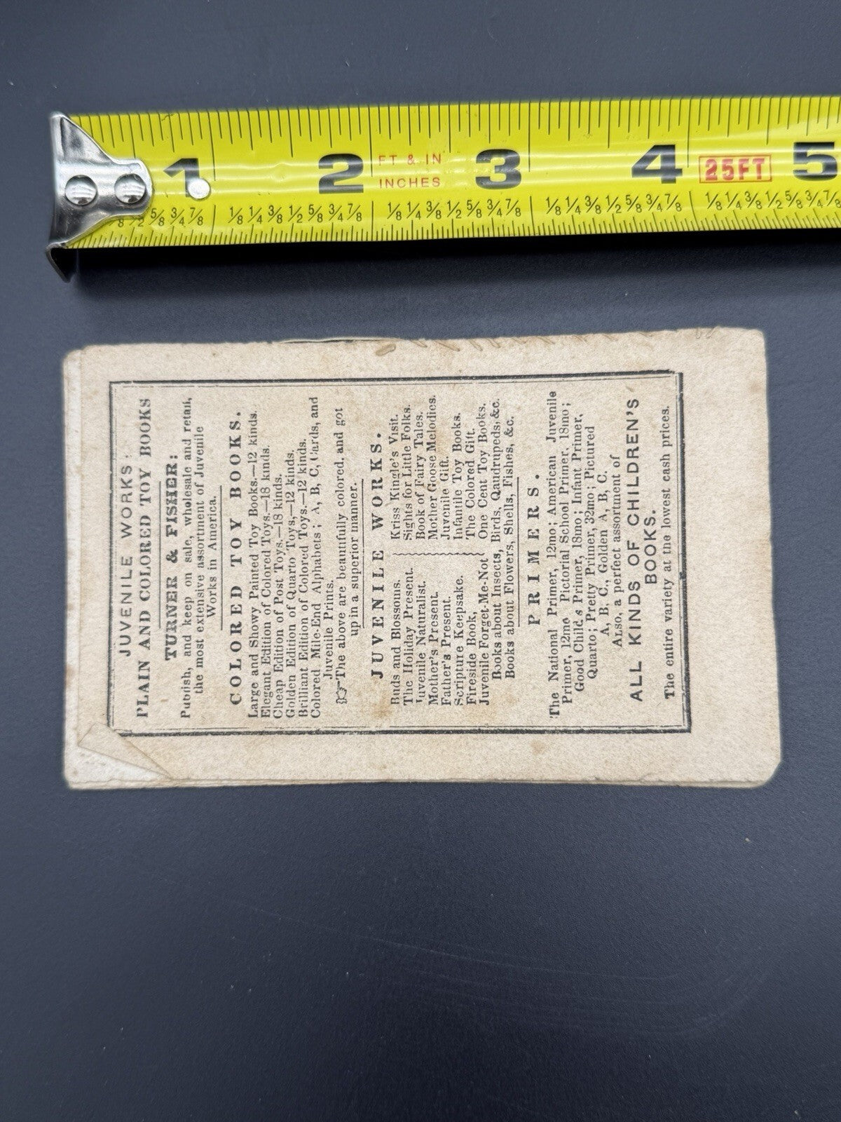 Antique Booklet, 19th Century Turner & Fisher Cock Robin Children's Toy Book Ephemera