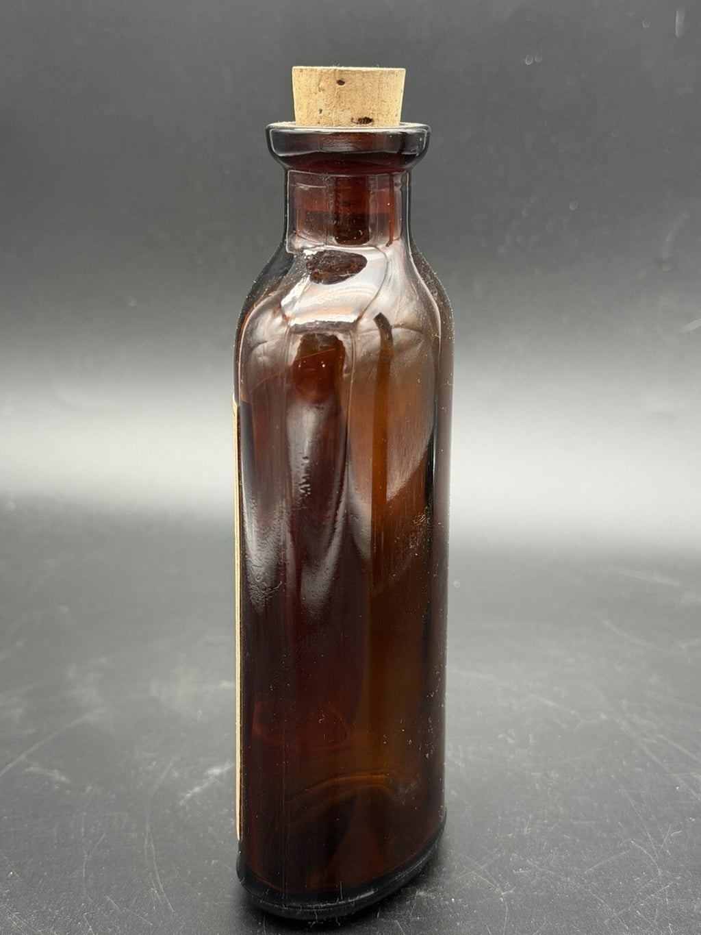 Vintage Upjohn Cheracol with Codeine 4 Oz Amber Medicine Bottle Original Label
