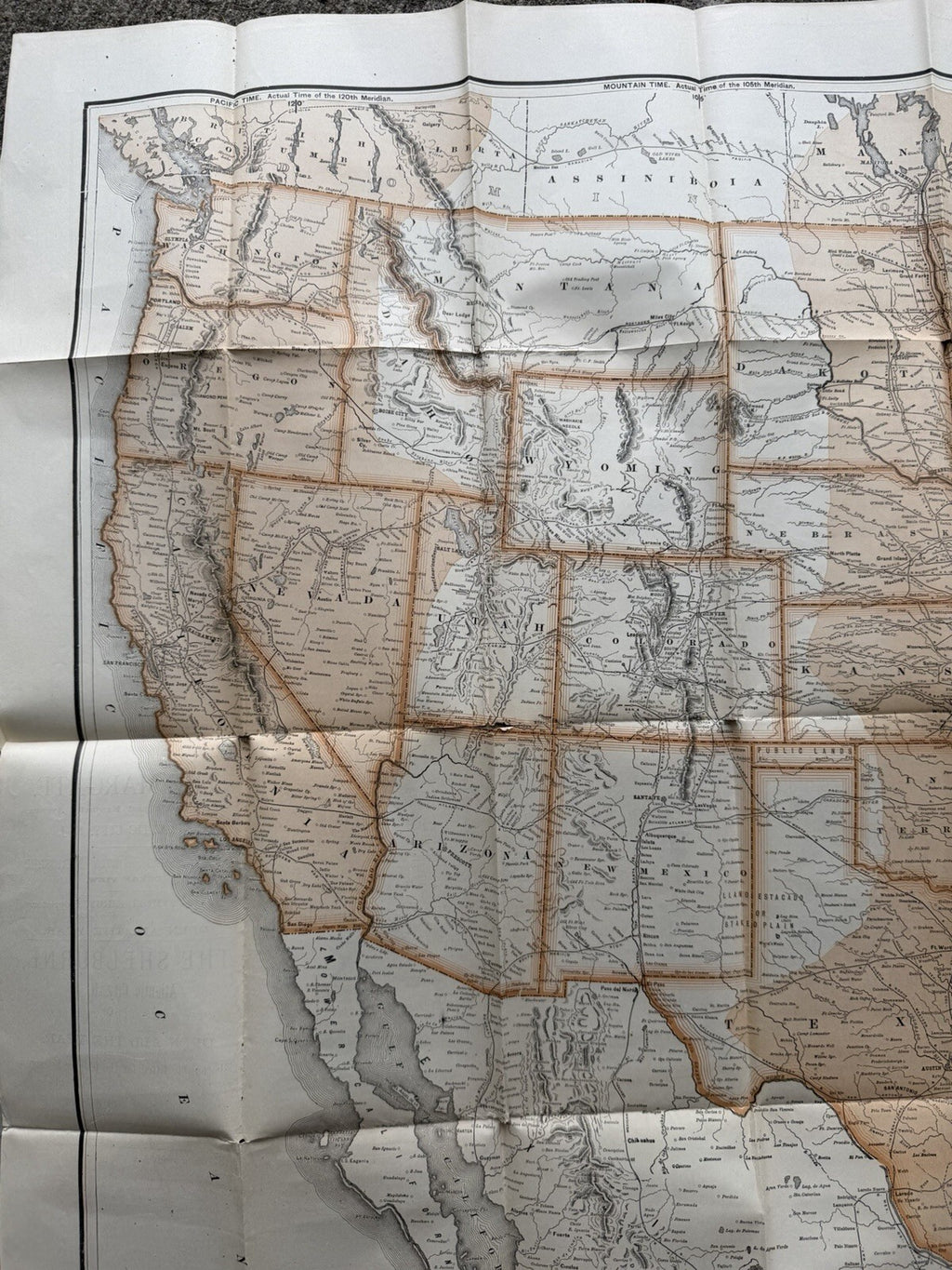 Antique 1880s Appleton’s General Railway Map of the United States & Canada