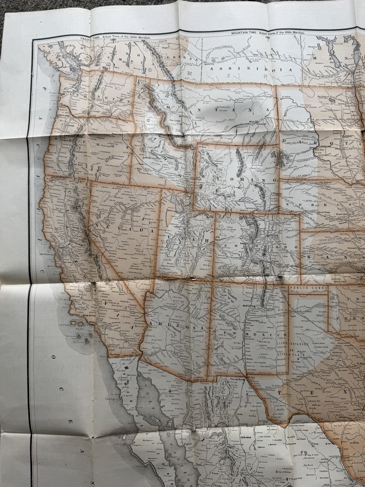 Antique 1880s Appleton’s General Railway Map of the United States & Canada