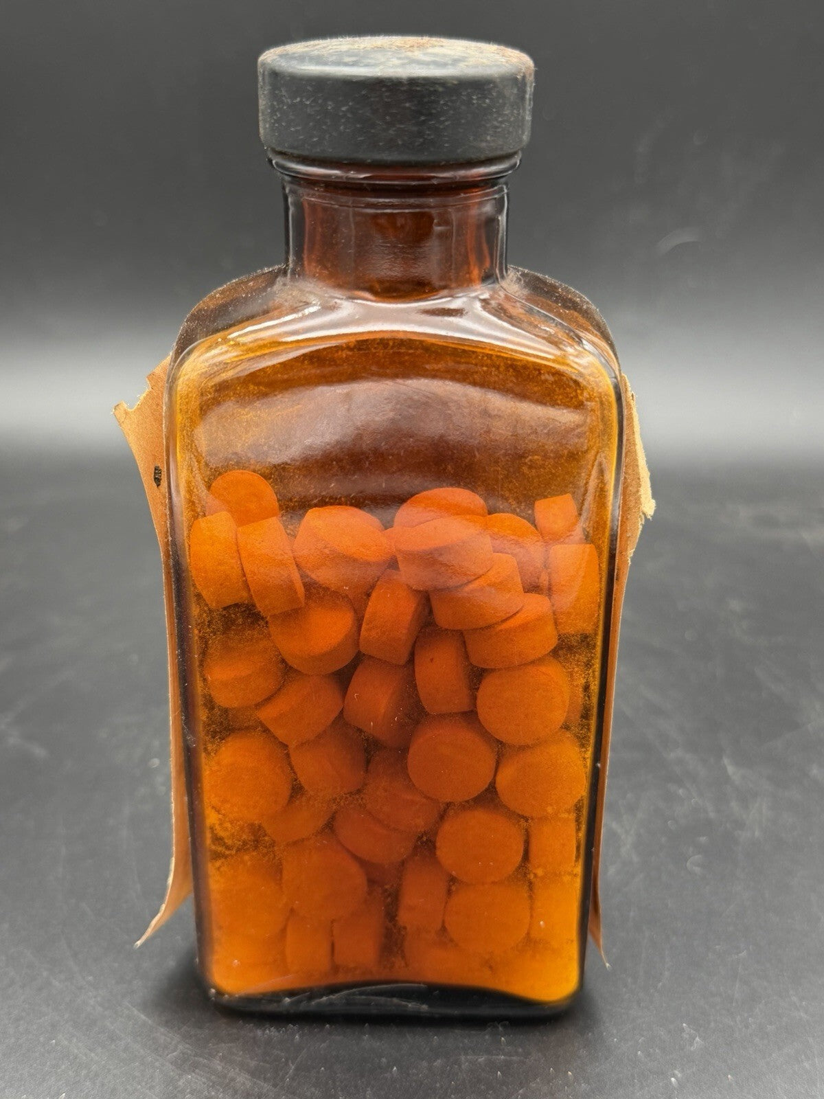 Antique Parke Davis and Co Dobell Solution Poison Medicine Bottle w Contents