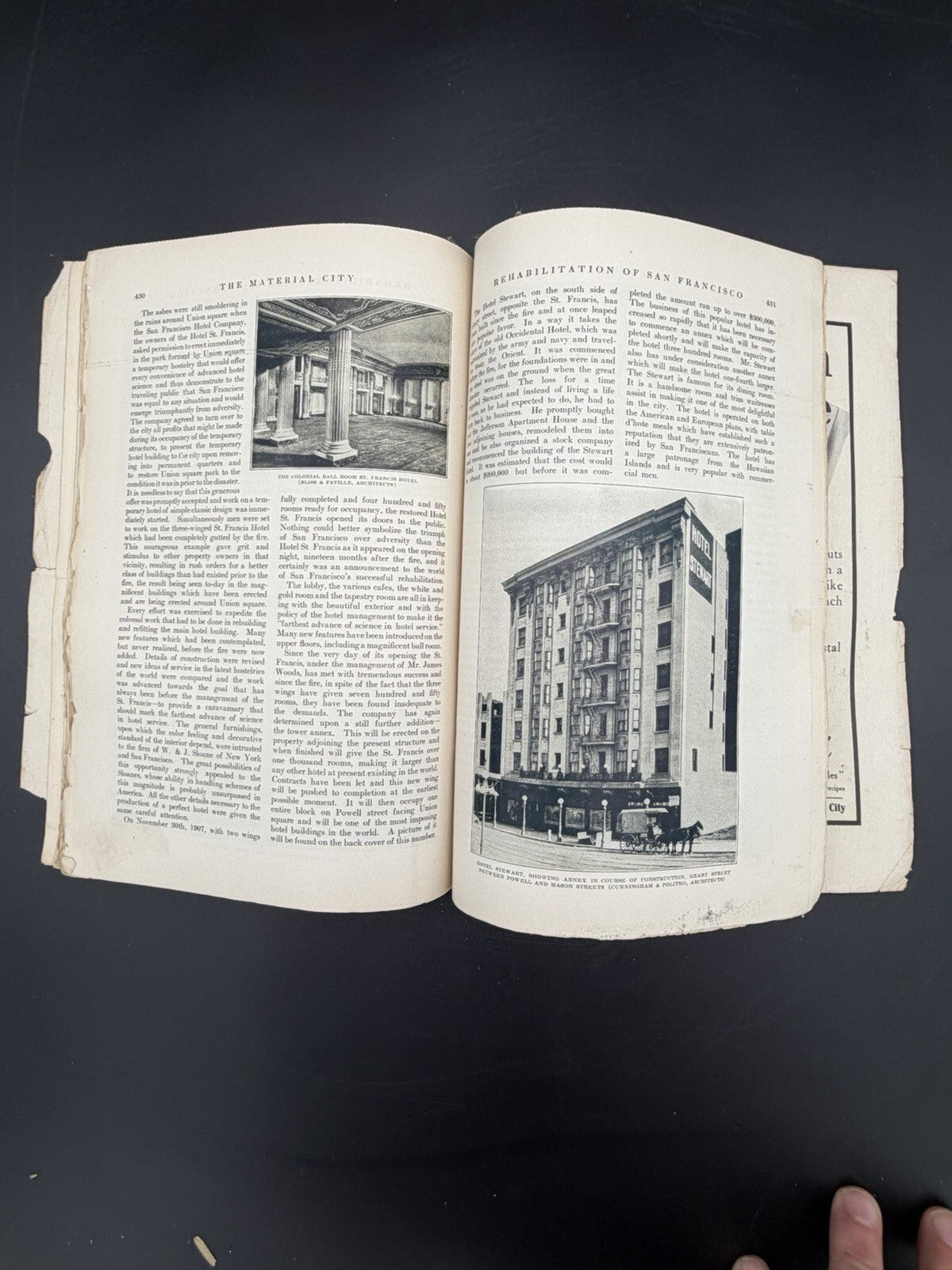 1909 Sunset Magazine April San Francisco Hotel St. Francis Railroad Steamship Ad