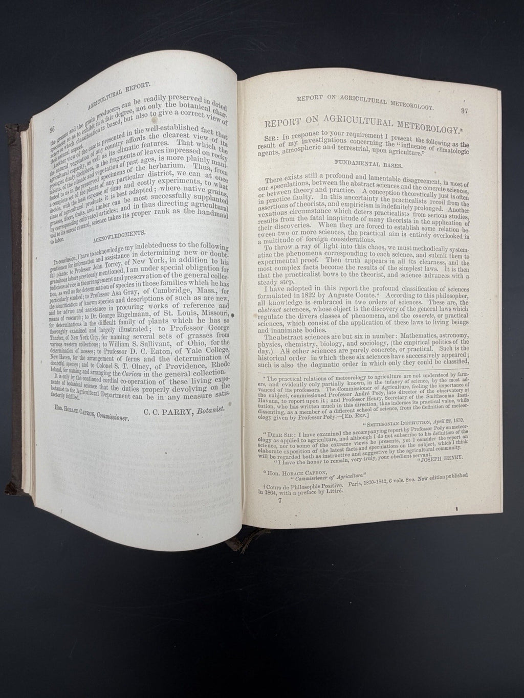 1870 Antique Book Report of the Commissioner of Agriculture for Year 1869 Illustrated