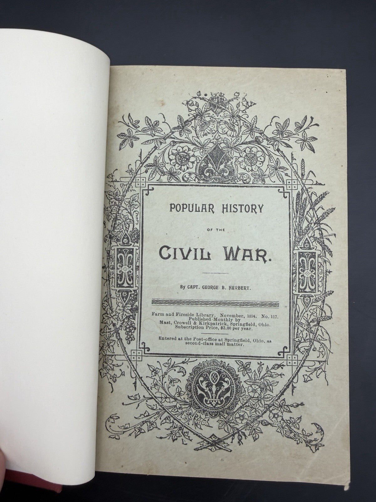 The Popular History of the Civil War - George B. Herbert  - 1884 - Lincoln