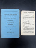 1942 Boston and Maine Railroad Engineering Dept Rules & Hymn Booklet Ephemera