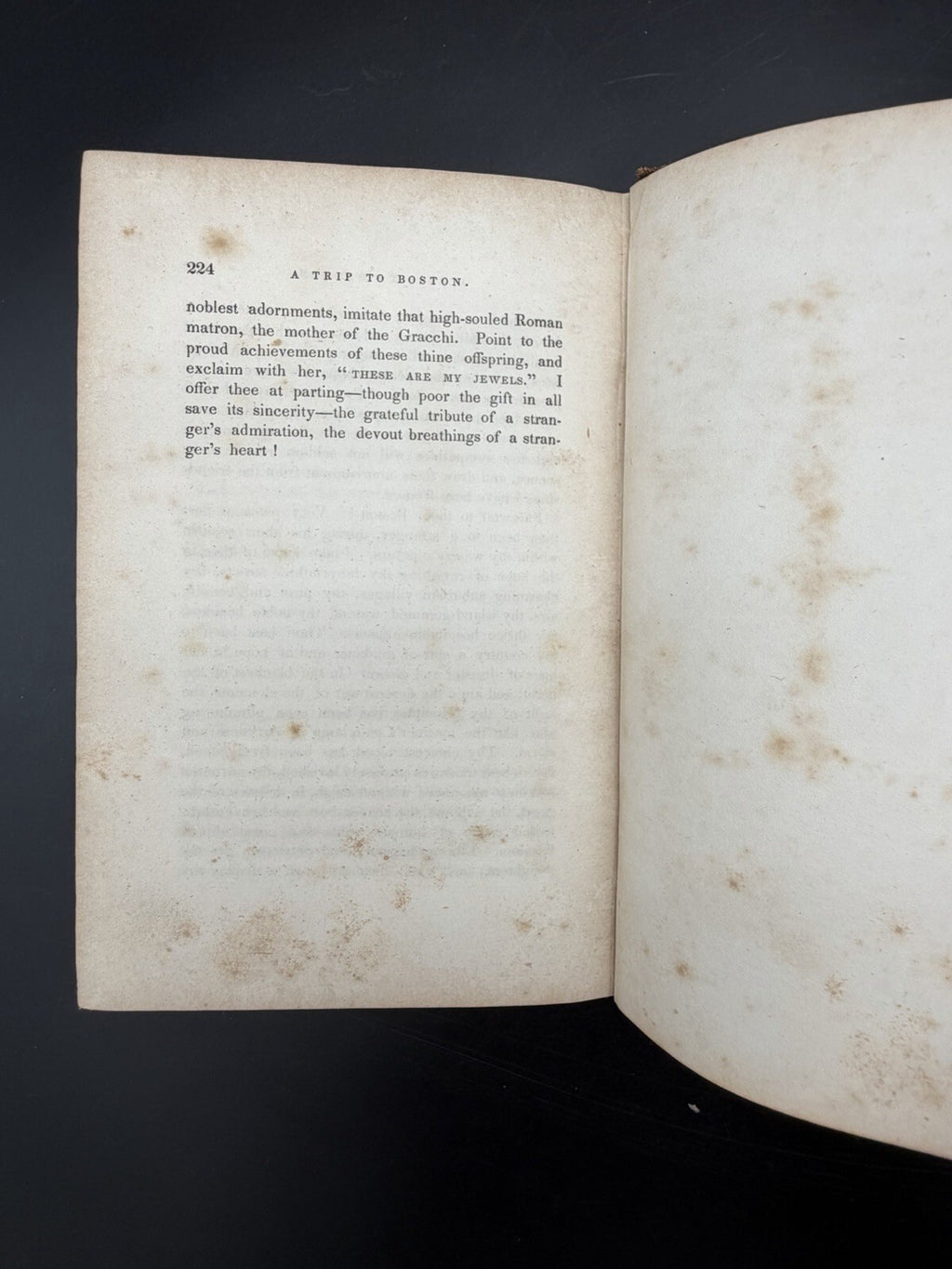Antique Book, 1838 A Trip to Boston by E. C. Wines First Edition Travel Narrative