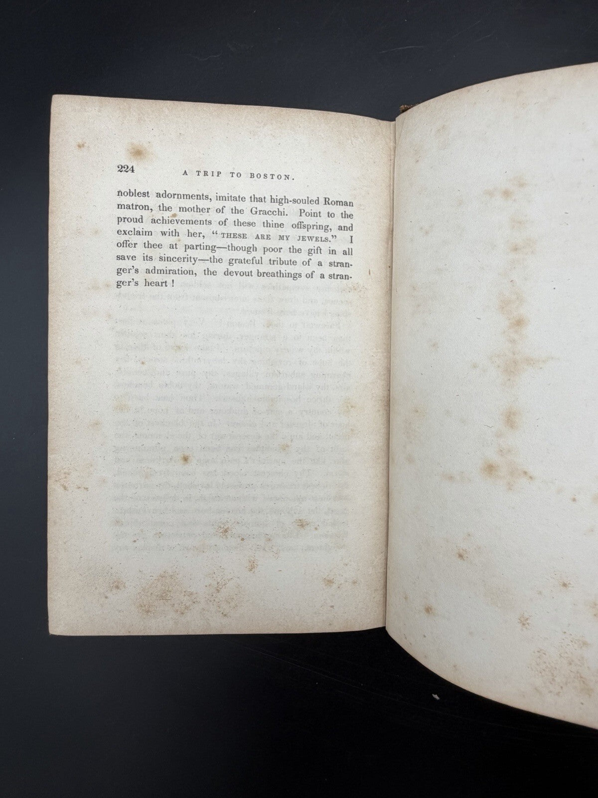 Antique Book, 1838 A Trip to Boston by E. C. Wines First Edition Travel Narrative