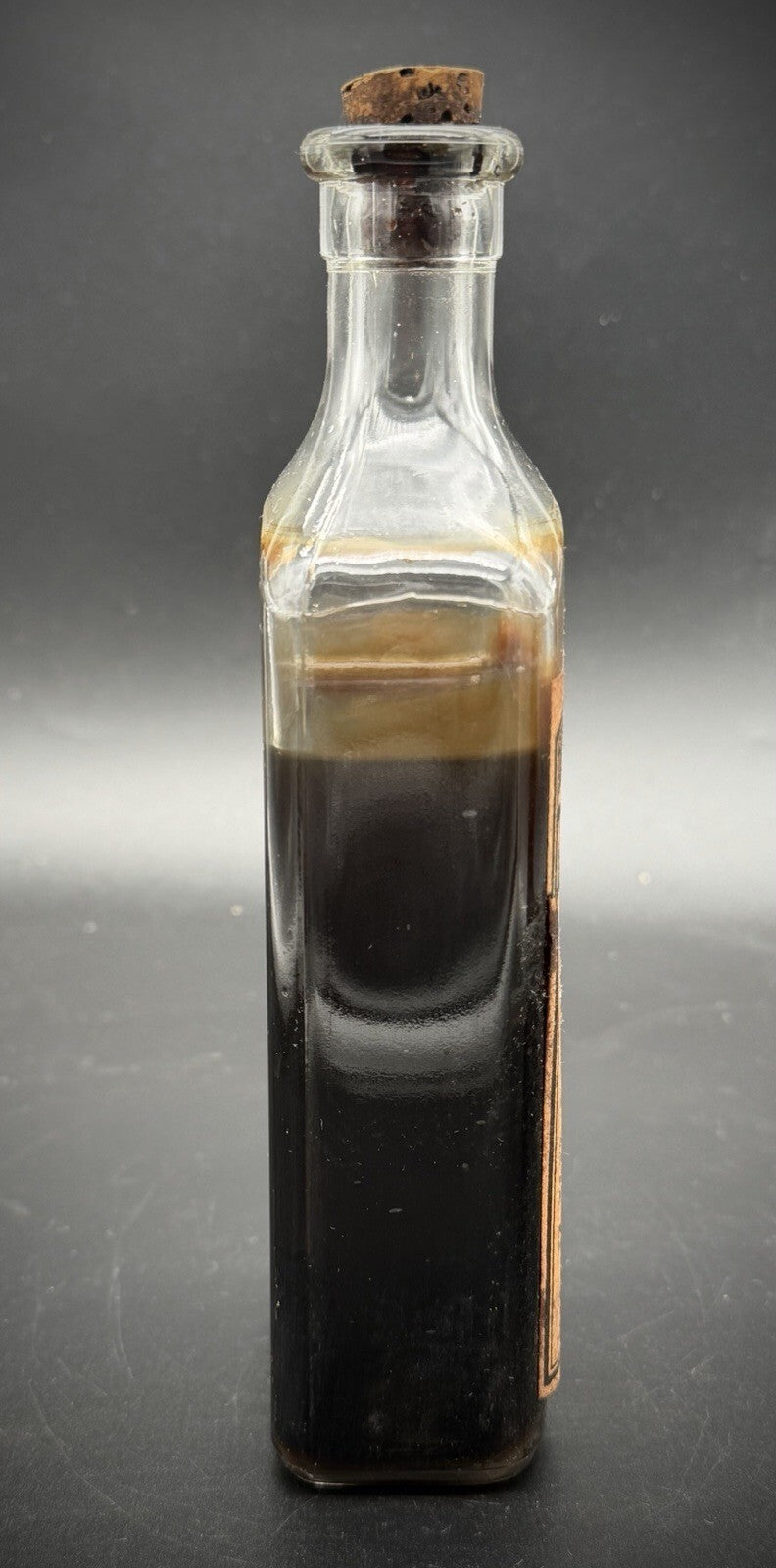 Antique Dare's Elixir Mentha Pepsin Medicine Bottle Rochester NY Full Label Cork