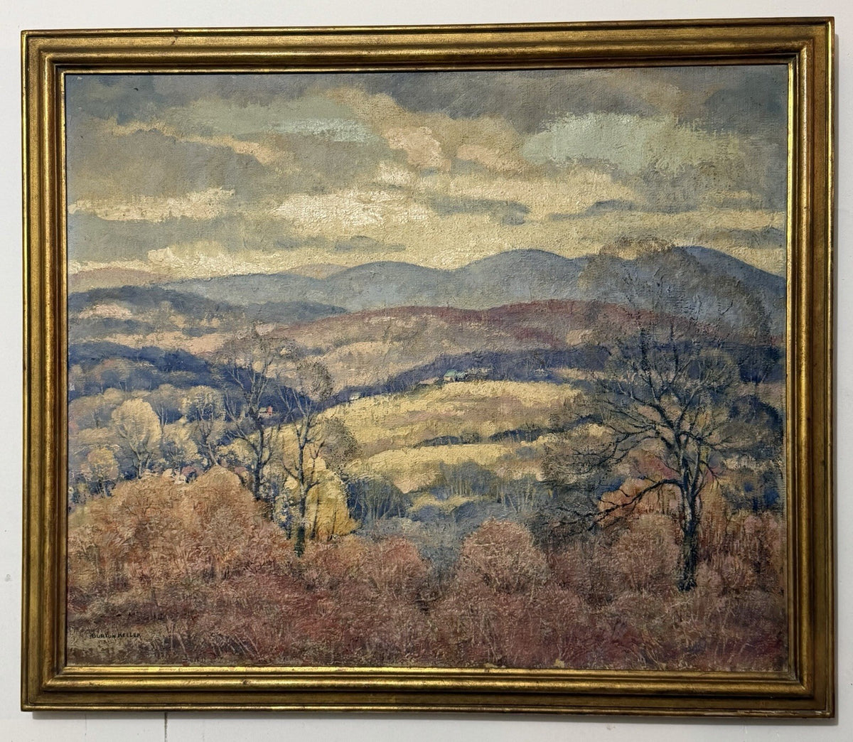 Robert Burton Keeler (1886-1978) Original Oil Painting Framed Landscape 27x23