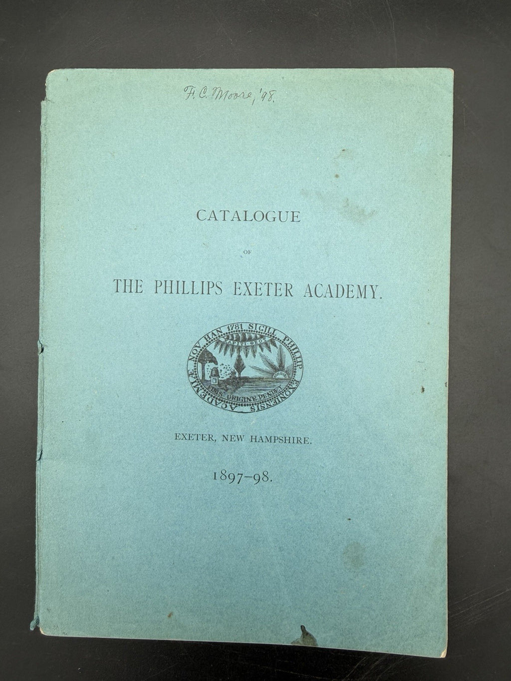 1897-98 Catalogue Phillips Exeter Academy NH Prep School Booklet