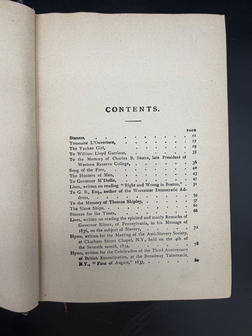 Antique Book, Poems John G. Whittier 19th C. Wm. L. Allison Co. Half Leather Bound