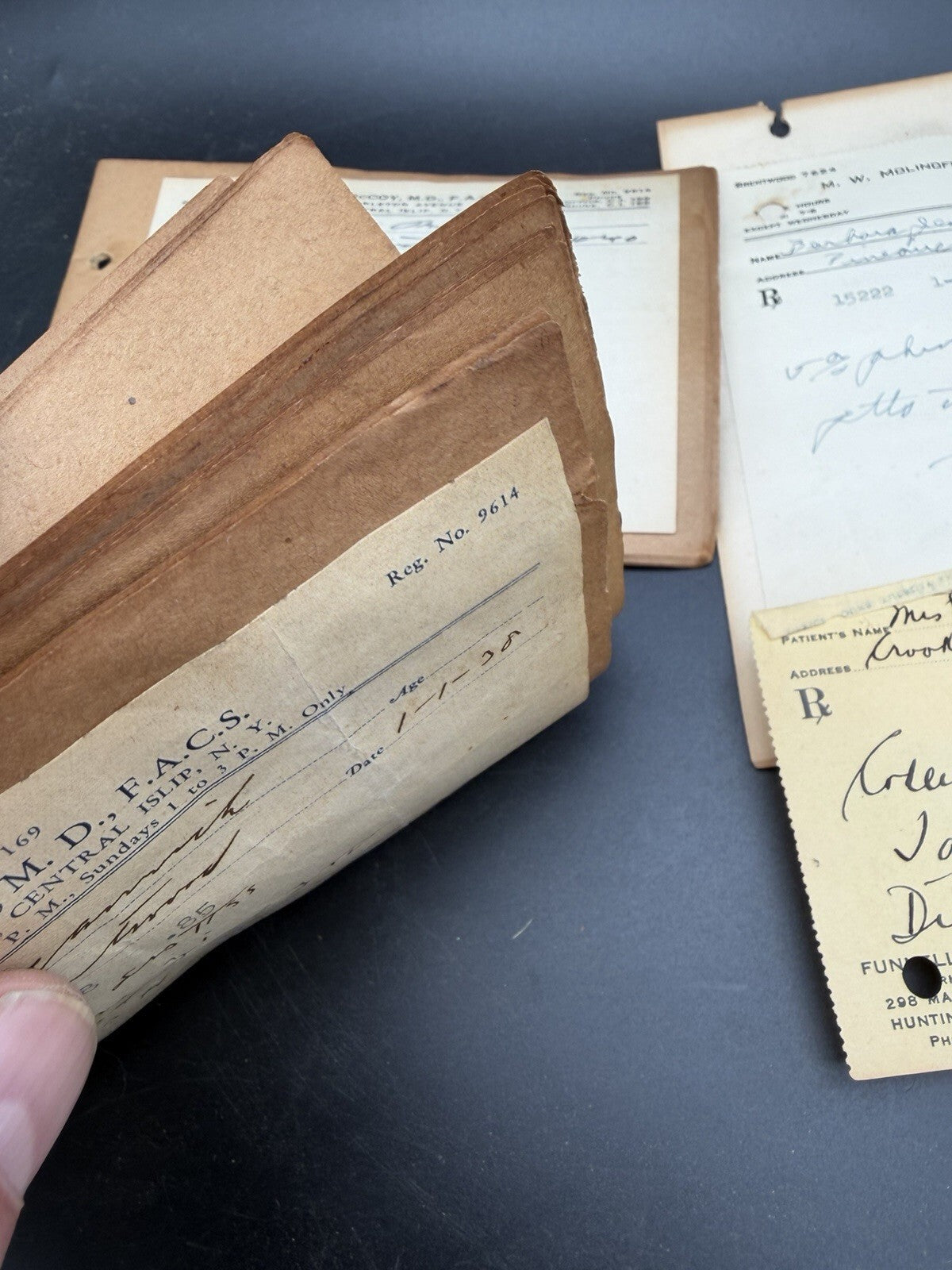 Lot Vintage 1930s-1940s Doctor Prescriptions Long Island NY Medical Ephemera Rx