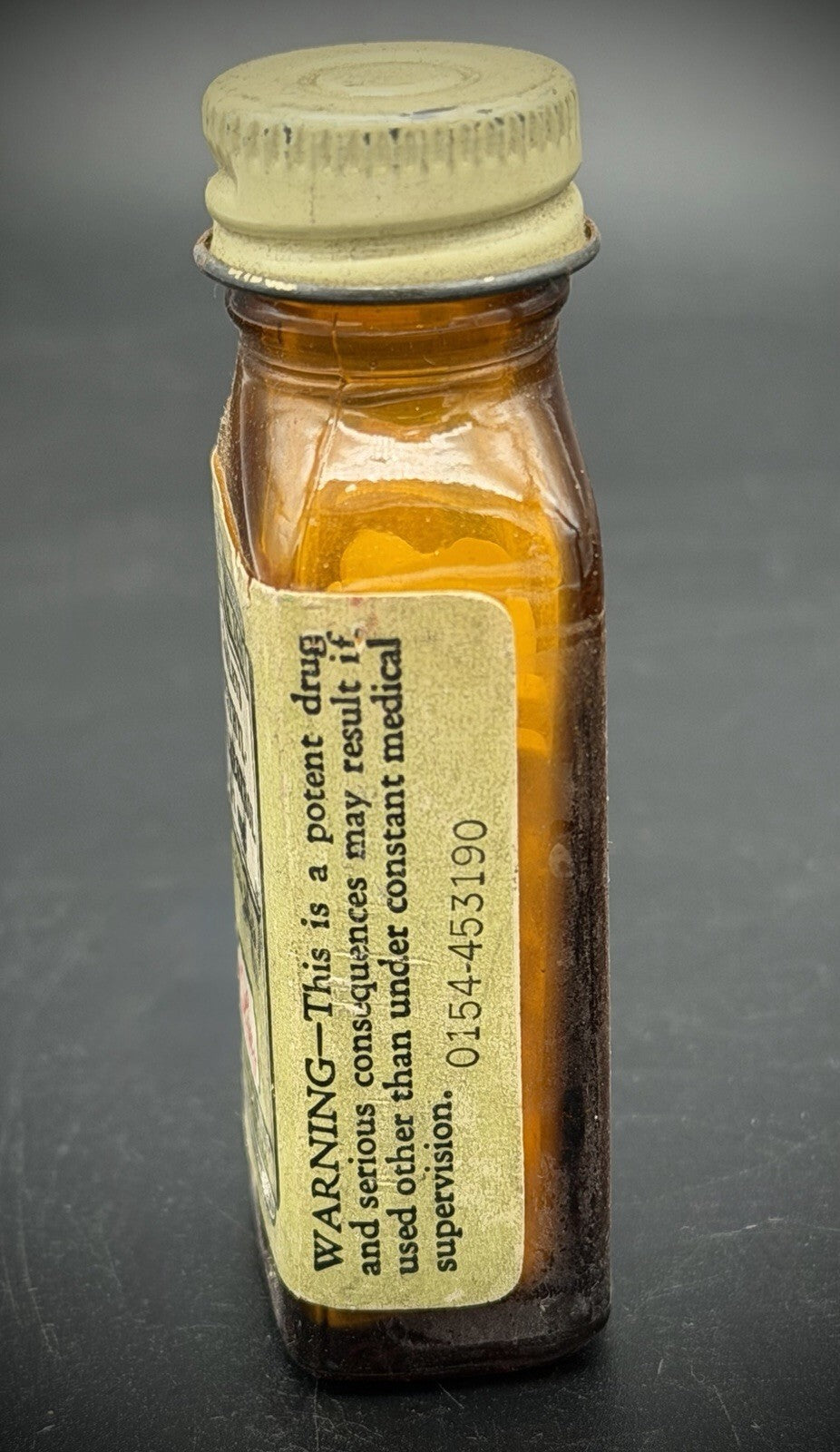 Antique Eli Lilly Diethylstilbestrol 0.1 mg Tablets Apothecary Bottle Pharmacy