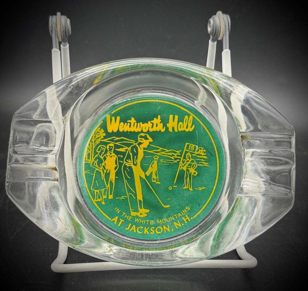 Vintage Wentworth Hall Jackson NH White Mountains Golf Souvenir Ash Tray Ashtray