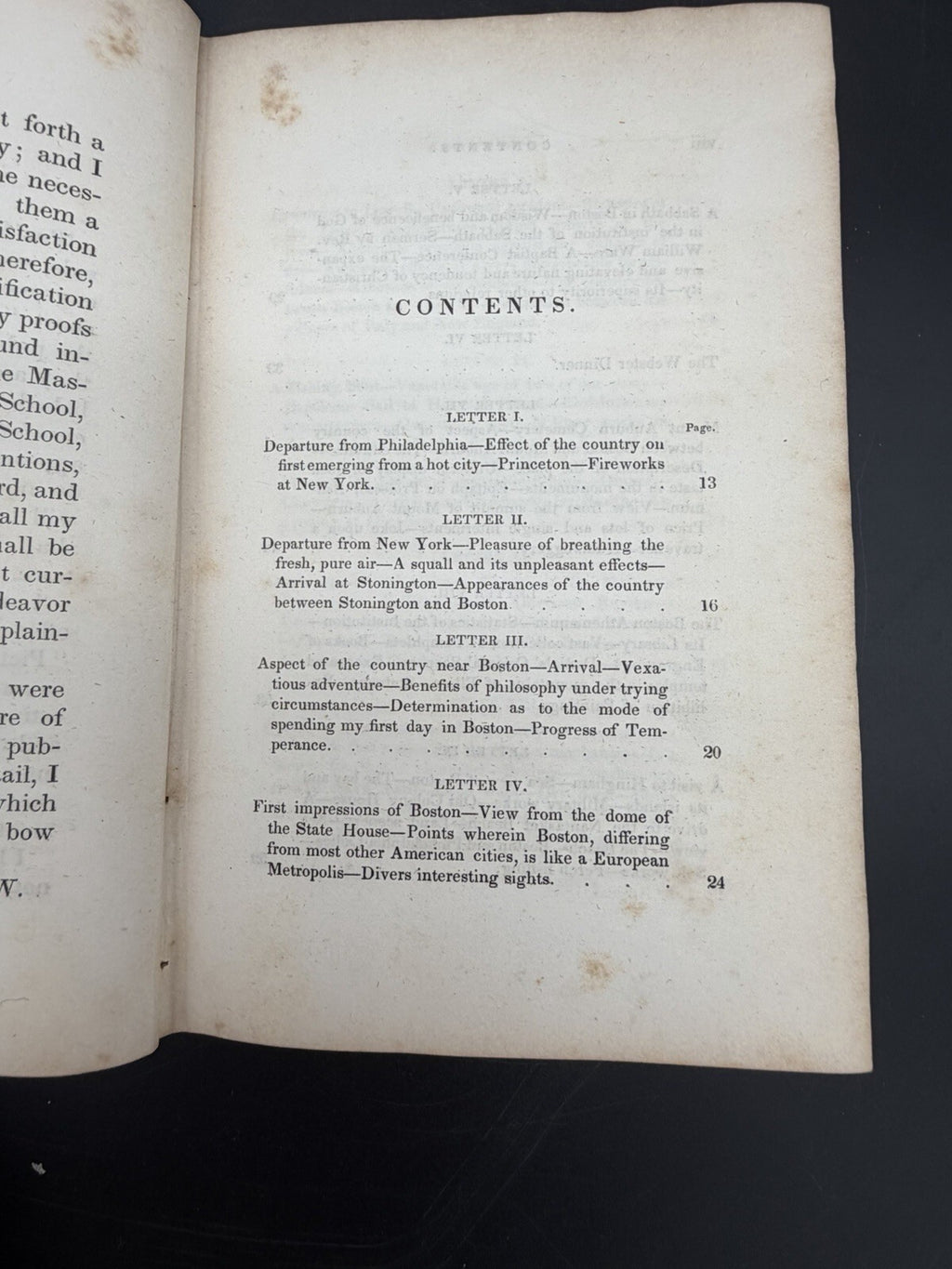 Antique Book, 1838 A Trip to Boston by E. C. Wines First Edition Travel Narrative