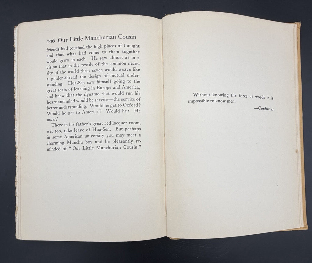 Our Little Manchurian Cousin by Tehyi Hsieh (1933) Signed First Edition