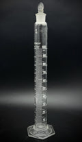 Vintage Pyrex 100ml Graduated Cylinder No. 2982 Glass Stopper Labware USA