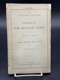 Antique 1876 Fiftieth Report American Home Missionary Society Booklet Ephemera