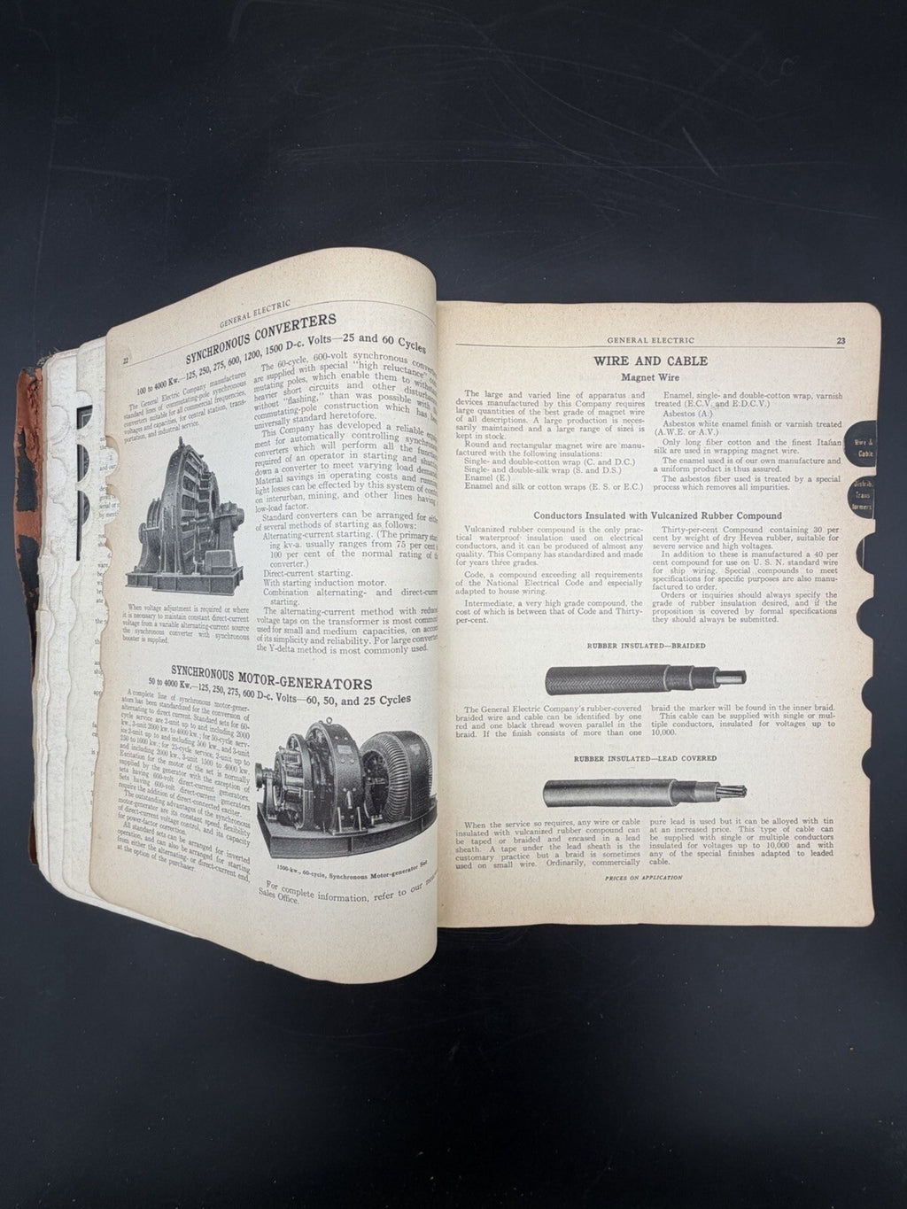 Vintage 1930 GE General Electric Catalog GEA-600A, Electrician 1,146 pages.