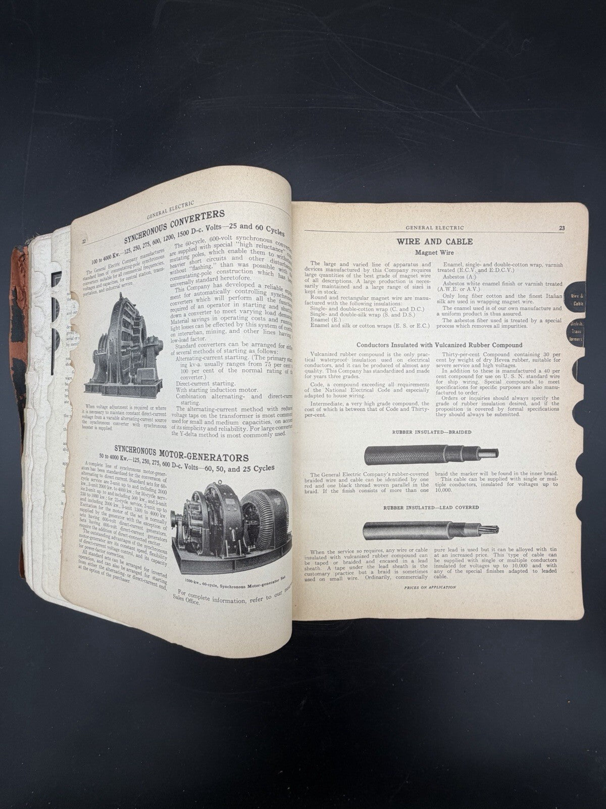 Vintage 1930 GE General Electric Catalog GEA-600A, Electrician 1,146 pages.