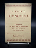 Book, Historic Concord: A Handbook of Its Story and Its Memorials 1942