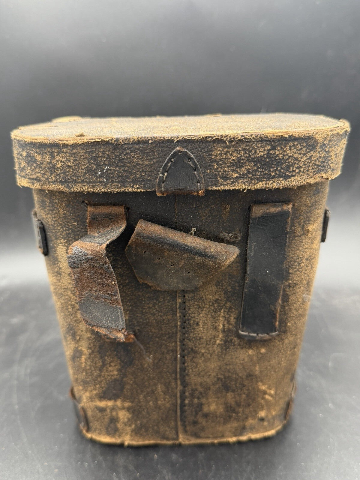 Antique Verdi Paris Brass Field Glasses Binoculars Leather Case Barn Fresh As Is