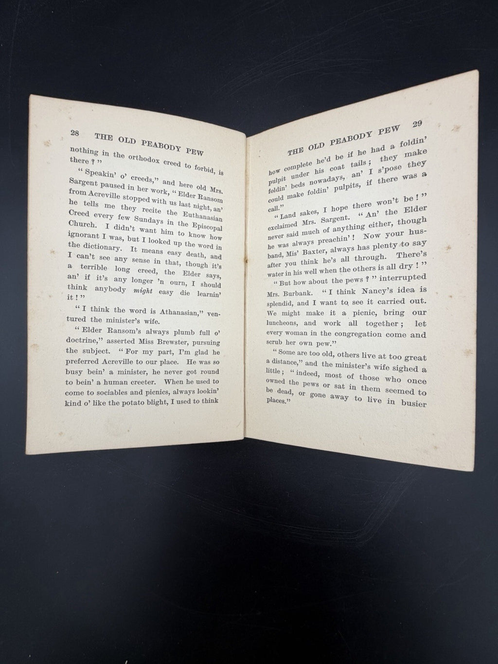 Antique Book The Old Peabody Pew by Kate Douglas Wiggin Hodder c1900 Literature