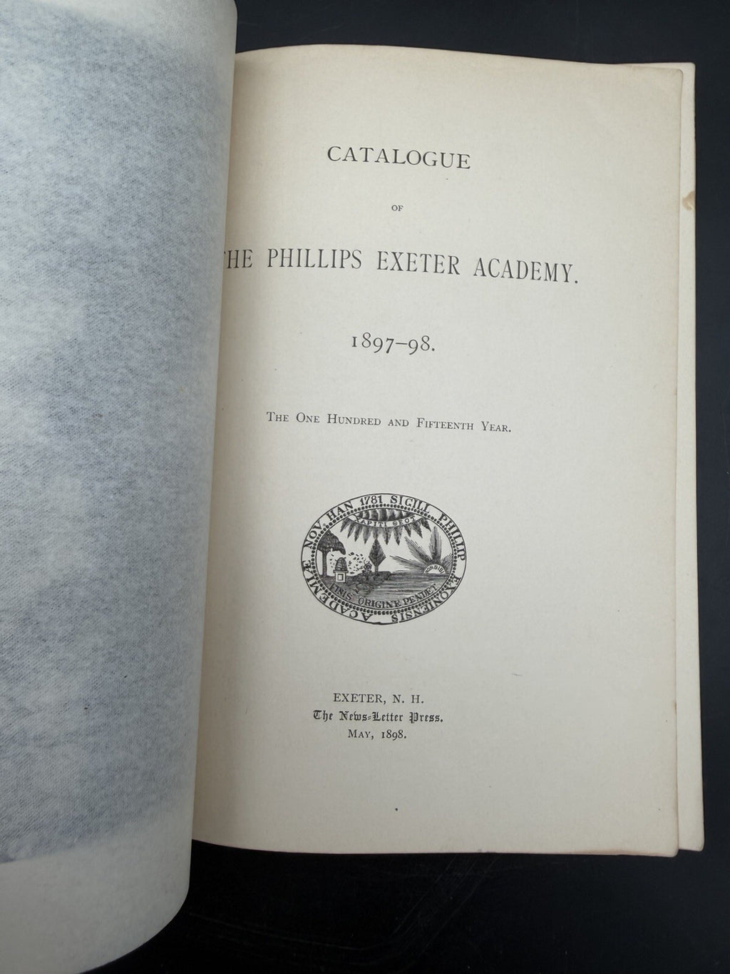 1897-98 Catalogue Phillips Exeter Academy NH Prep School Booklet