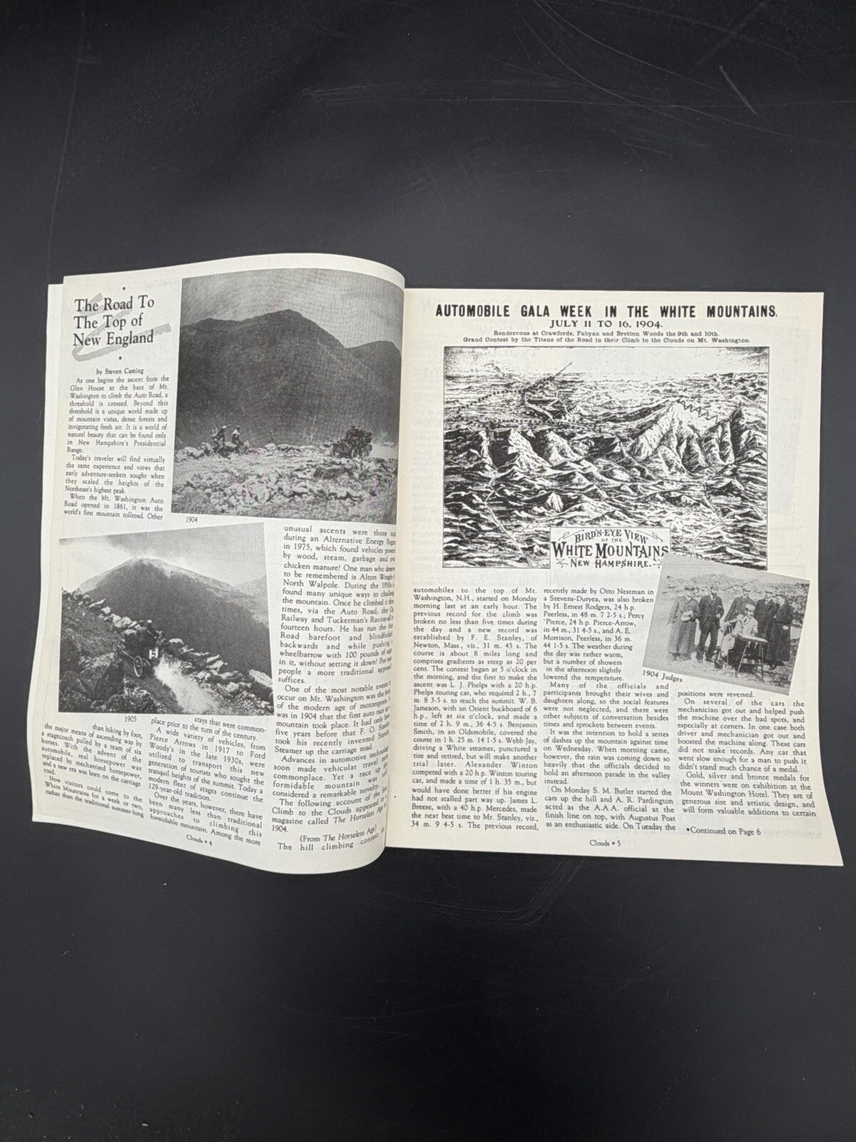 Vintage 1990 Mt. Washington Auto Road Hill Climb Official Program - Climb to the Clouds