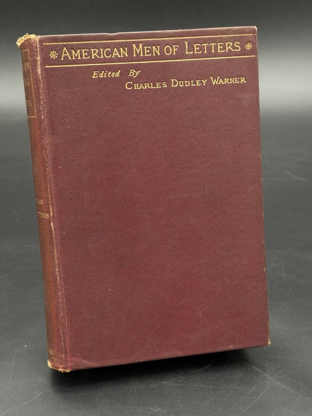 Antique Book 1891 Washington Irving Biography Charles Dudley Warner Inscribed Bookplate