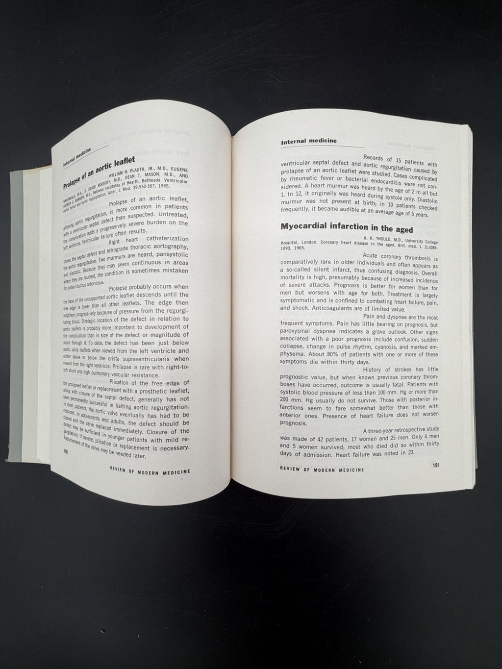 Vintage Book 1966 Review of Modern Medicine Hardcover Book January-June Illustrated