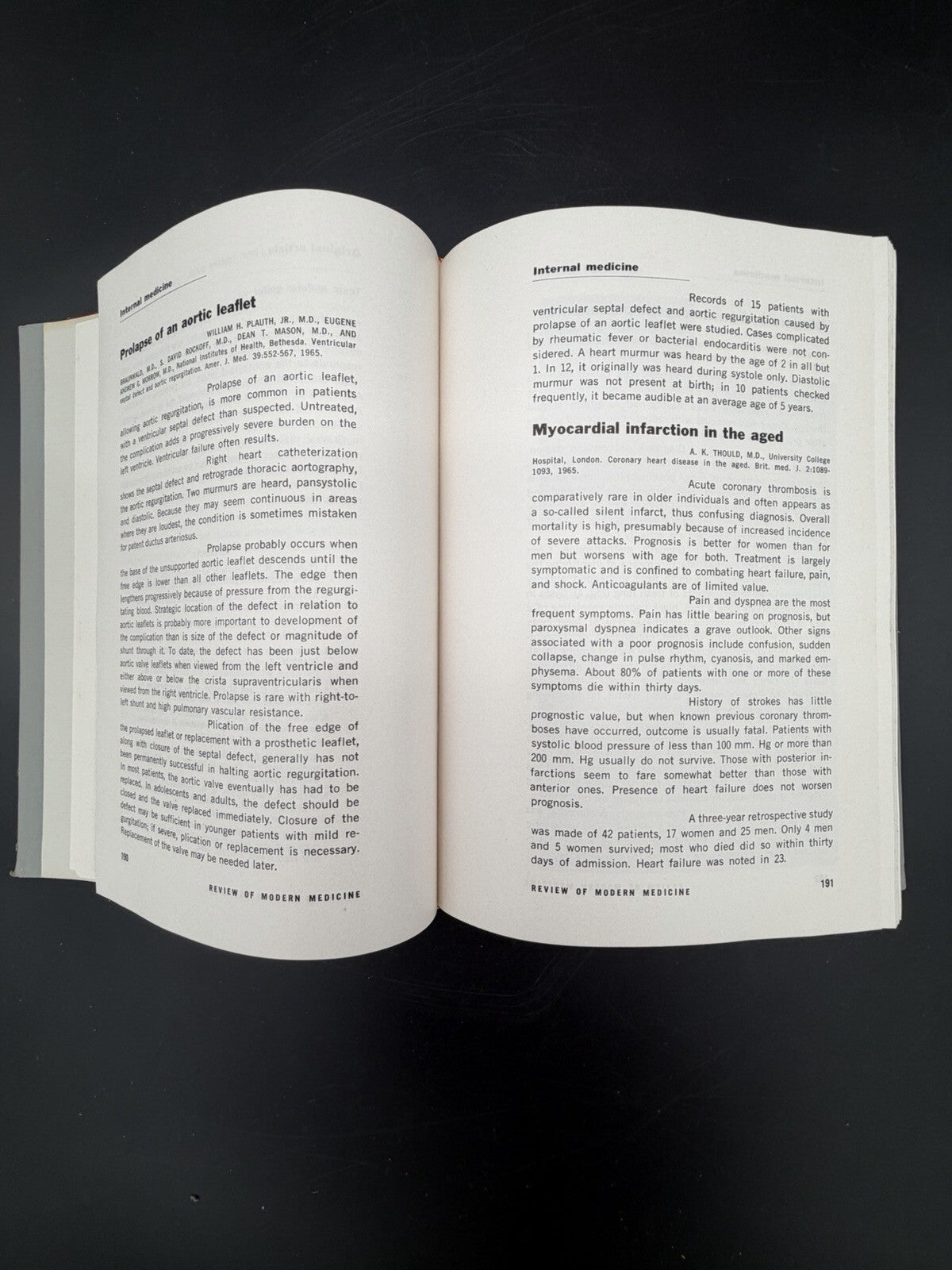 Vintage Book 1966 Review of Modern Medicine Hardcover Book January-June Illustrated