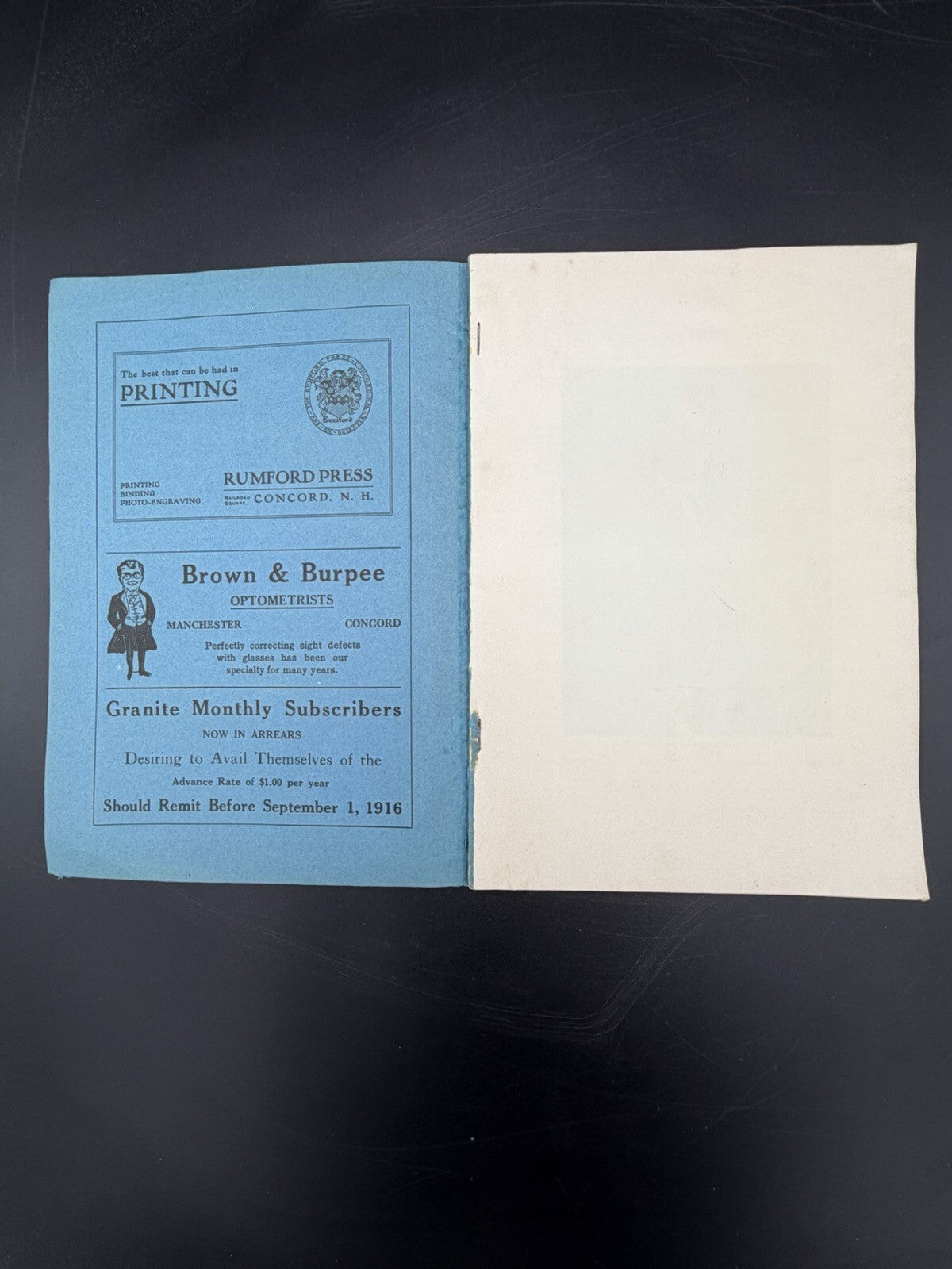 August 1916 The Granite Monthly Magazine - Concord NH 150th Anniversary Edition