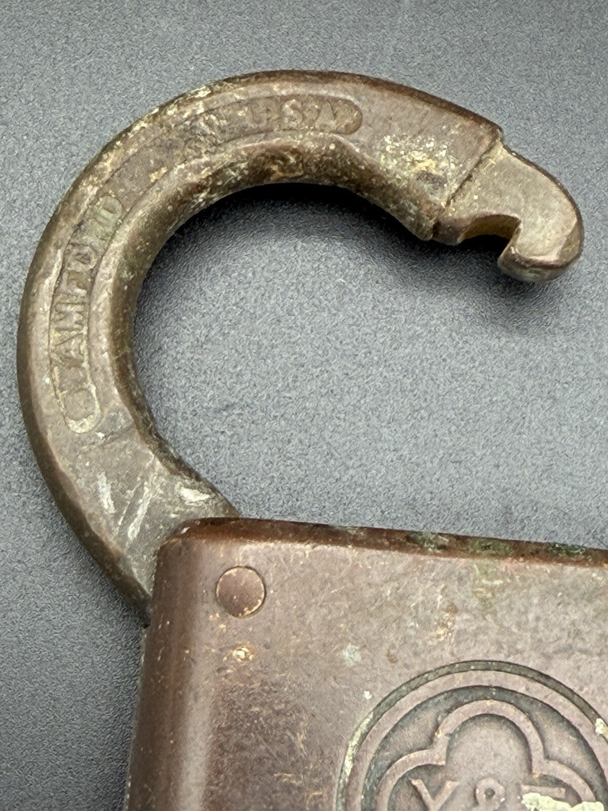 Vintage Antique Yale and Towne Mfg Co Padlock Working Stamford Conn USA Brass Lock