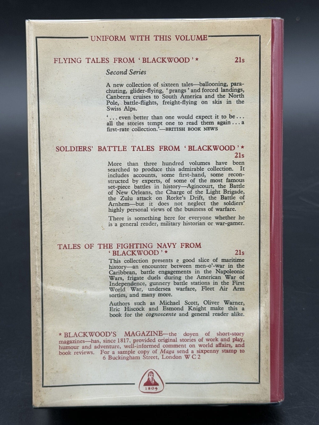 1968 Medical Tales from Blackwood Magazine William Blackwood First Edition