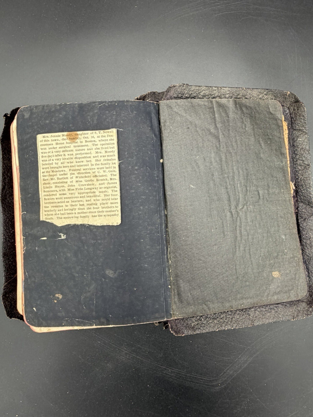 Antique 19th-Century Bible - Littleton, NH Genealogy, Obituaries & Annotations